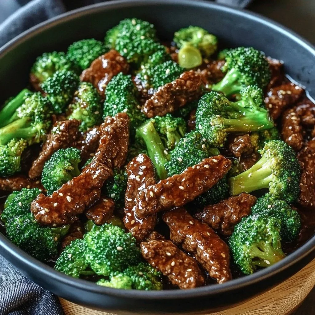 Delicious Beef and Broccoli Stir-Fry served in a bowl with chopsticks