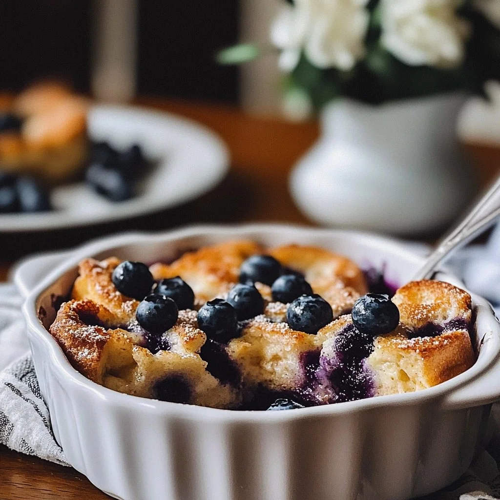 Overnight Blueberry French Toast Casserole