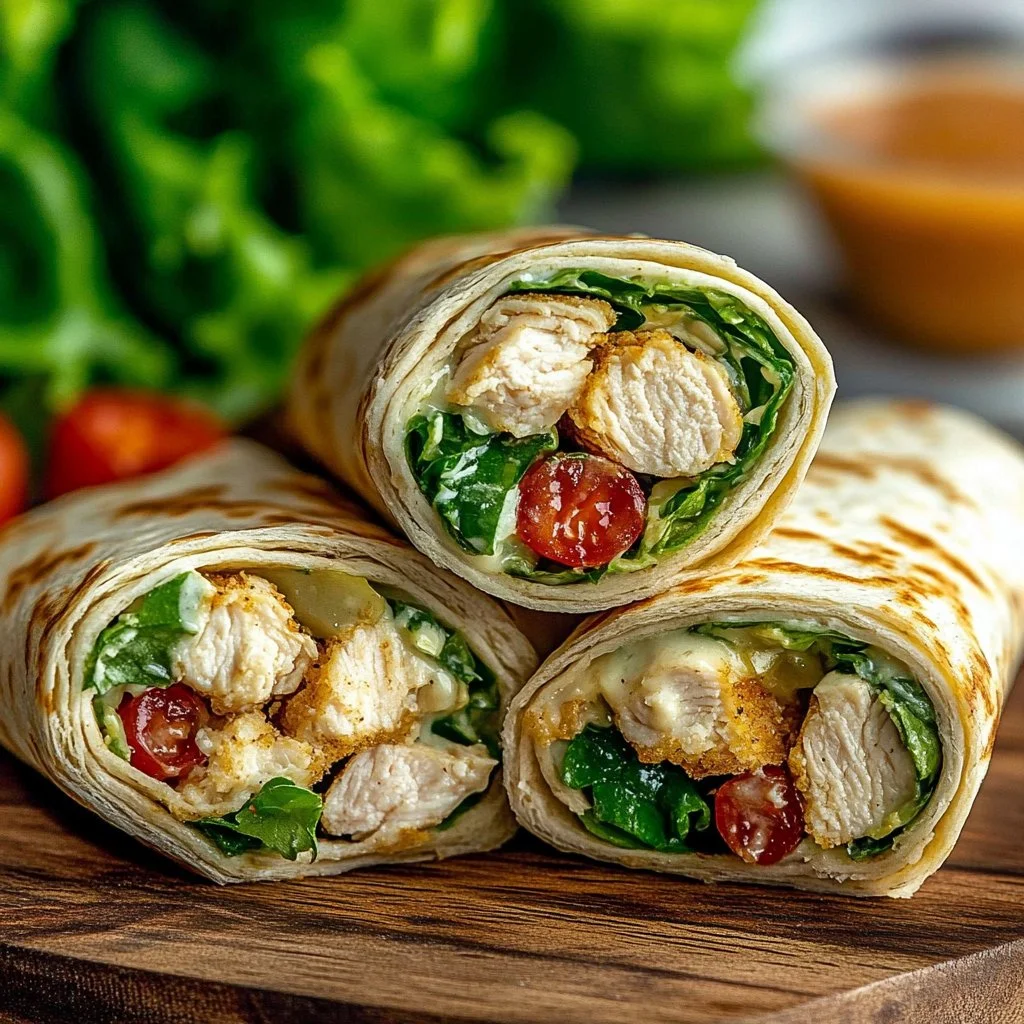 Chicken Caesar Wraps