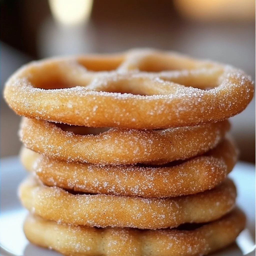 Delicious homemade Churro Cookies topped with cinnamon sugar