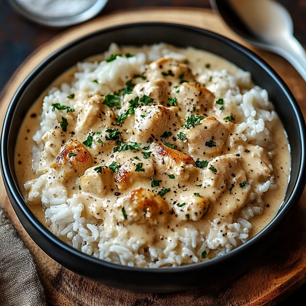Creamy Chicken and Rice 1 Creamy Chicken and Rice