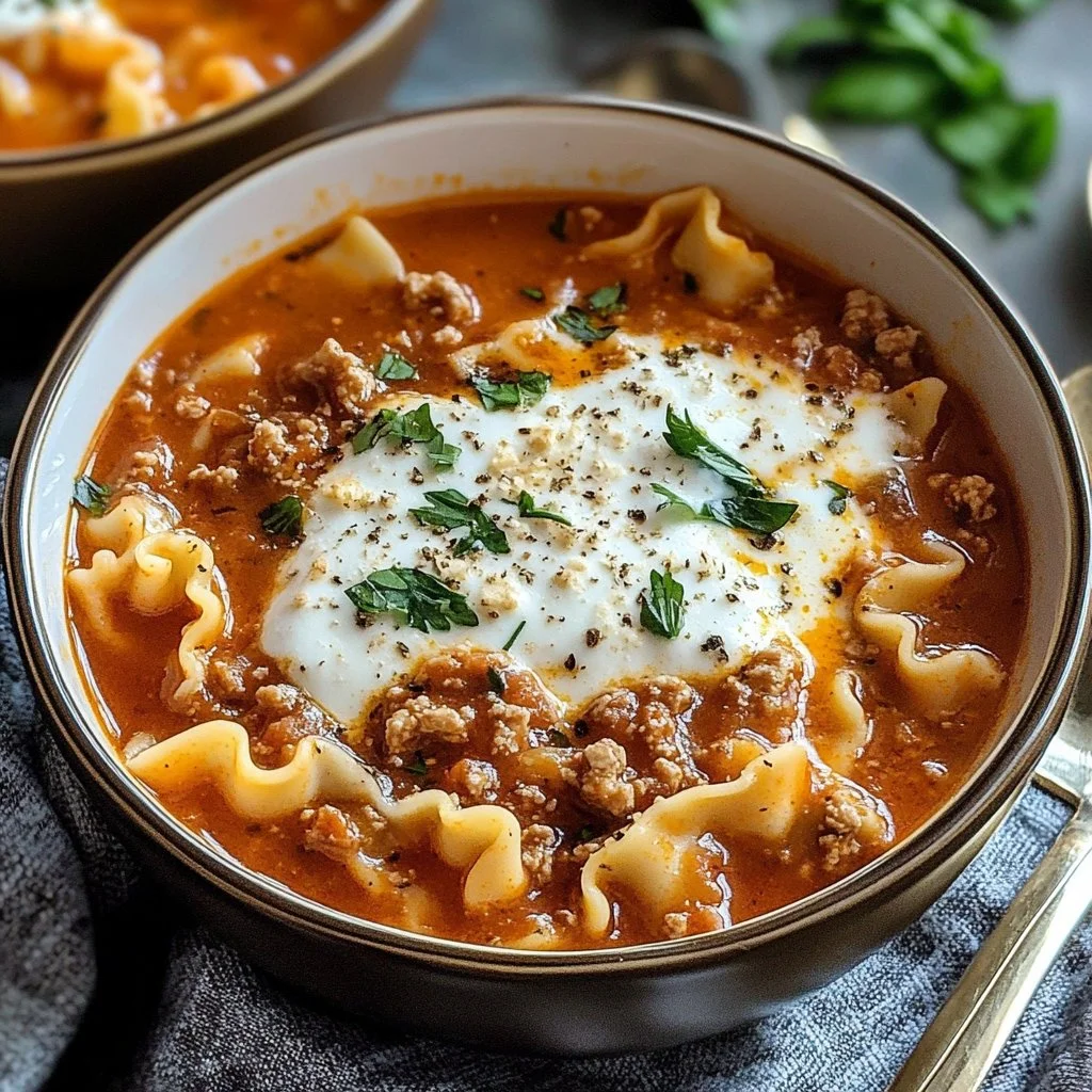 Easy Lasagna Soup