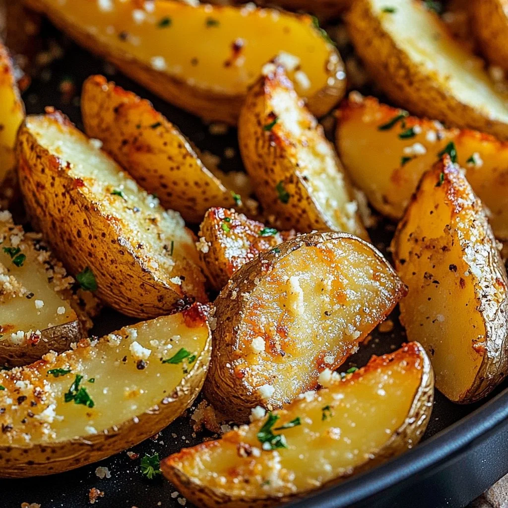 Garlic Parmesan Potato Wedges 1 Garlic Parmesan Potato Wedges