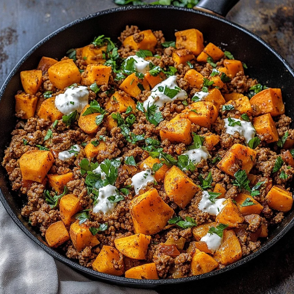 Ground Turkey and Sweet Potato Skillet 1 Ground Turkey and Sweet Potato Skillet