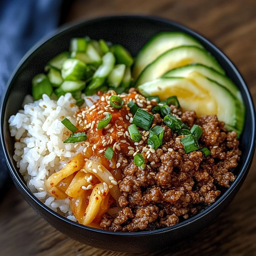 Korean Ground Beef Bowl