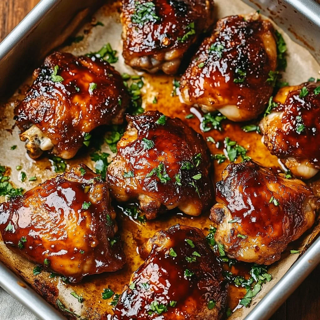 Oven Barbecue Chicken Thighs