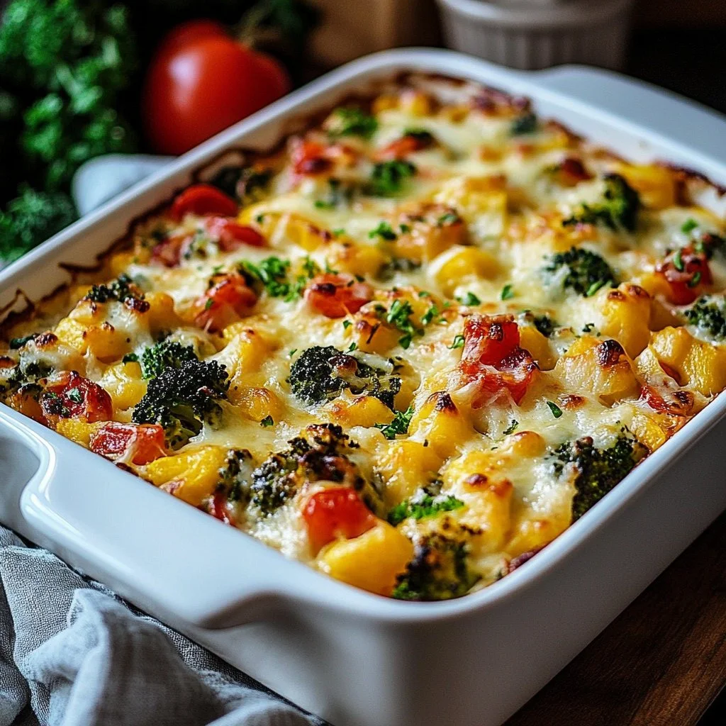 Overnight Veggie and Cheese Casserole