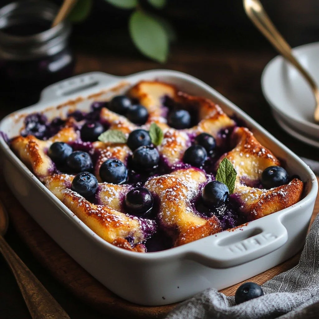 Quick Blueberry French Toast Casserole