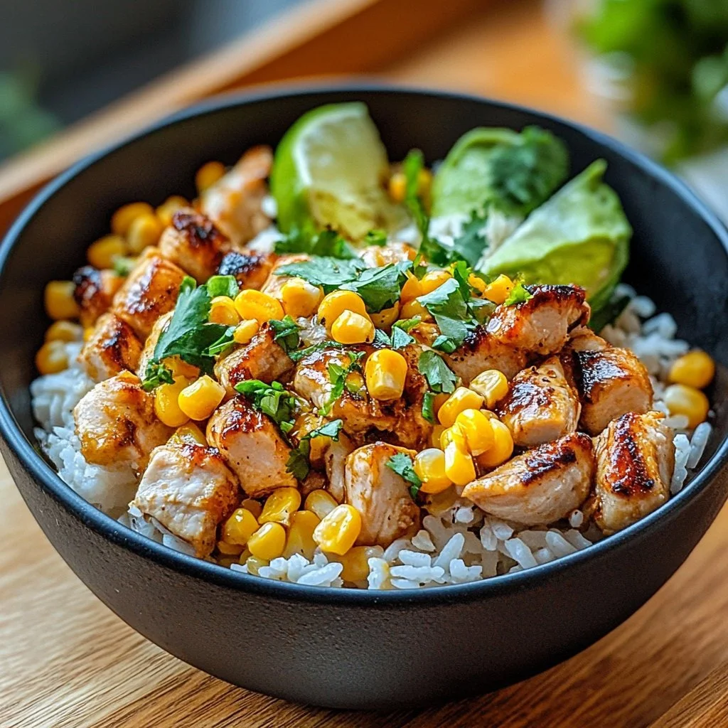 Street Corn Chicken Rice Bowl 1 Street Corn Chicken Rice Bowl