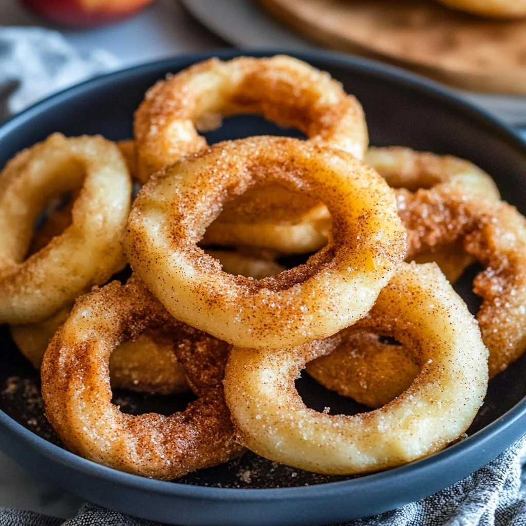 Air Fryer Cinnamon Apple Rings 1 Air Fryer Cinnamon Apple Rings