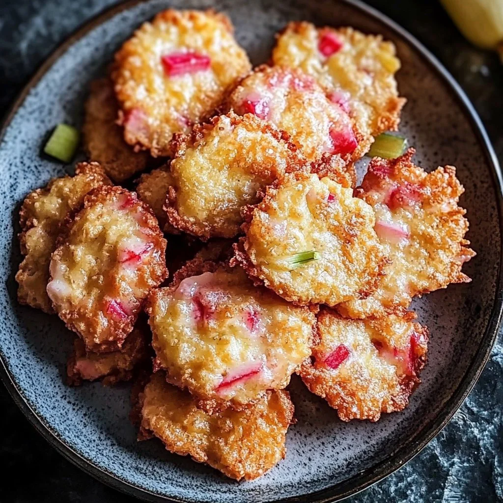 Baked Rhubarb Fritters