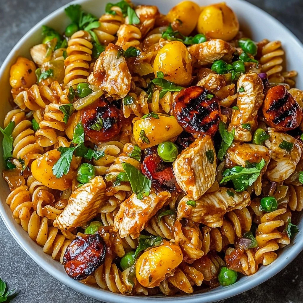 BBQ Chicken Ranch Pasta Salad