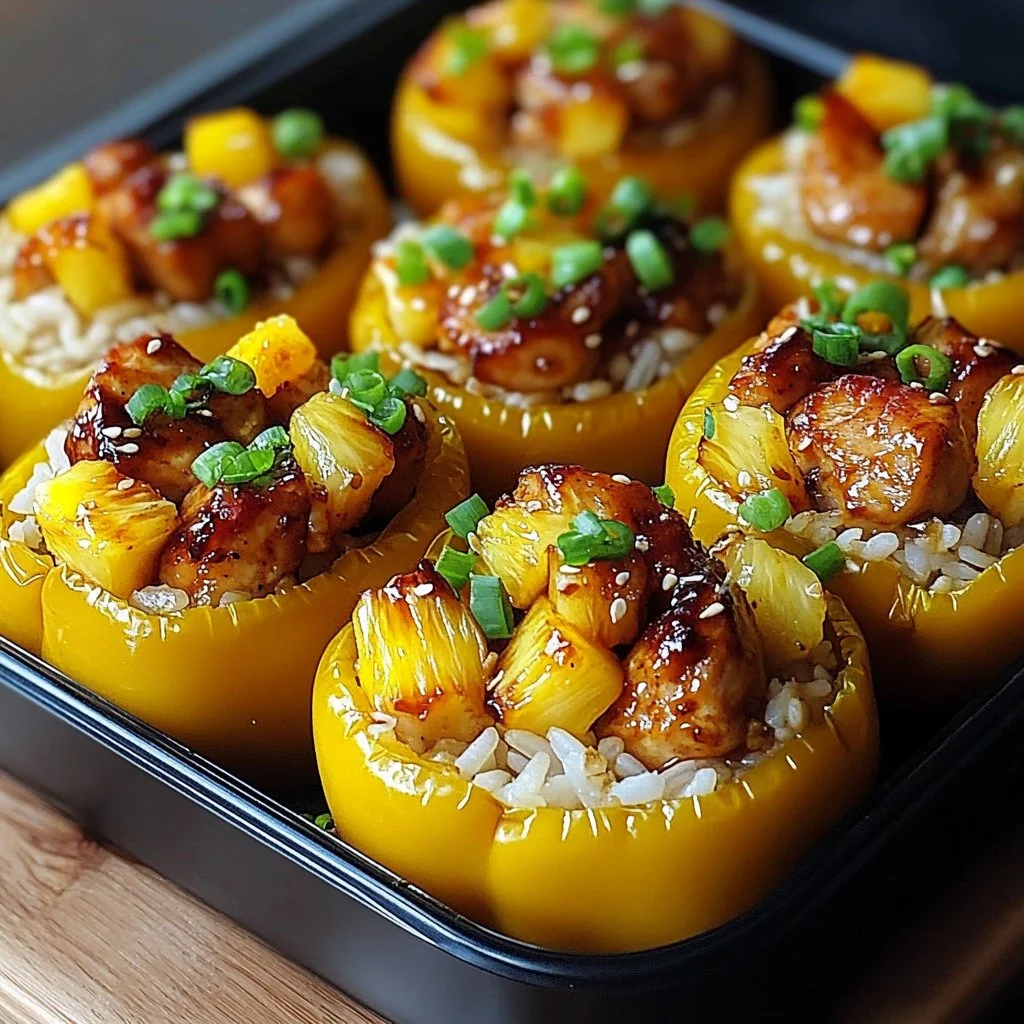 Chicken and Rice Stuffed Peppers, a healthy and flavorful meal option