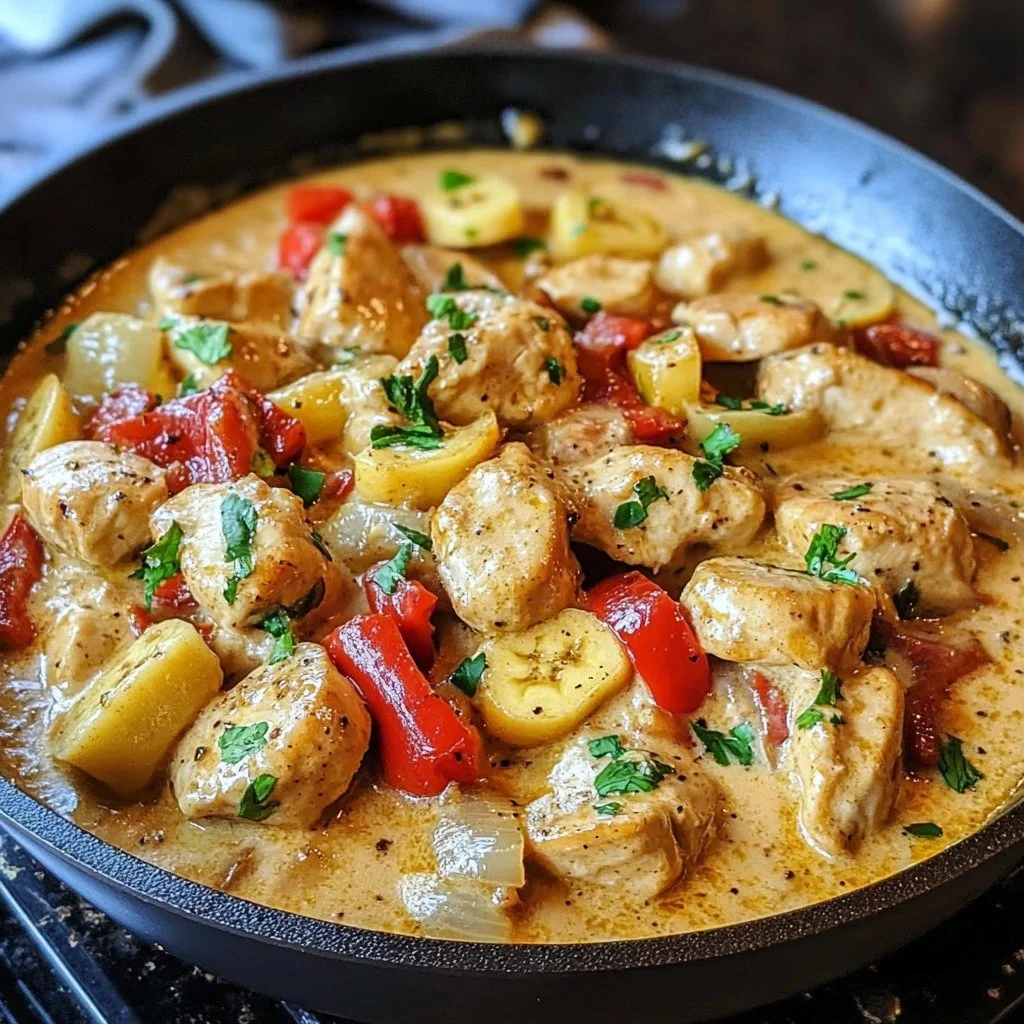 Creamy Banana Pepper Chicken Skillet 1 Creamy Banana Pepper Chicken Skillet