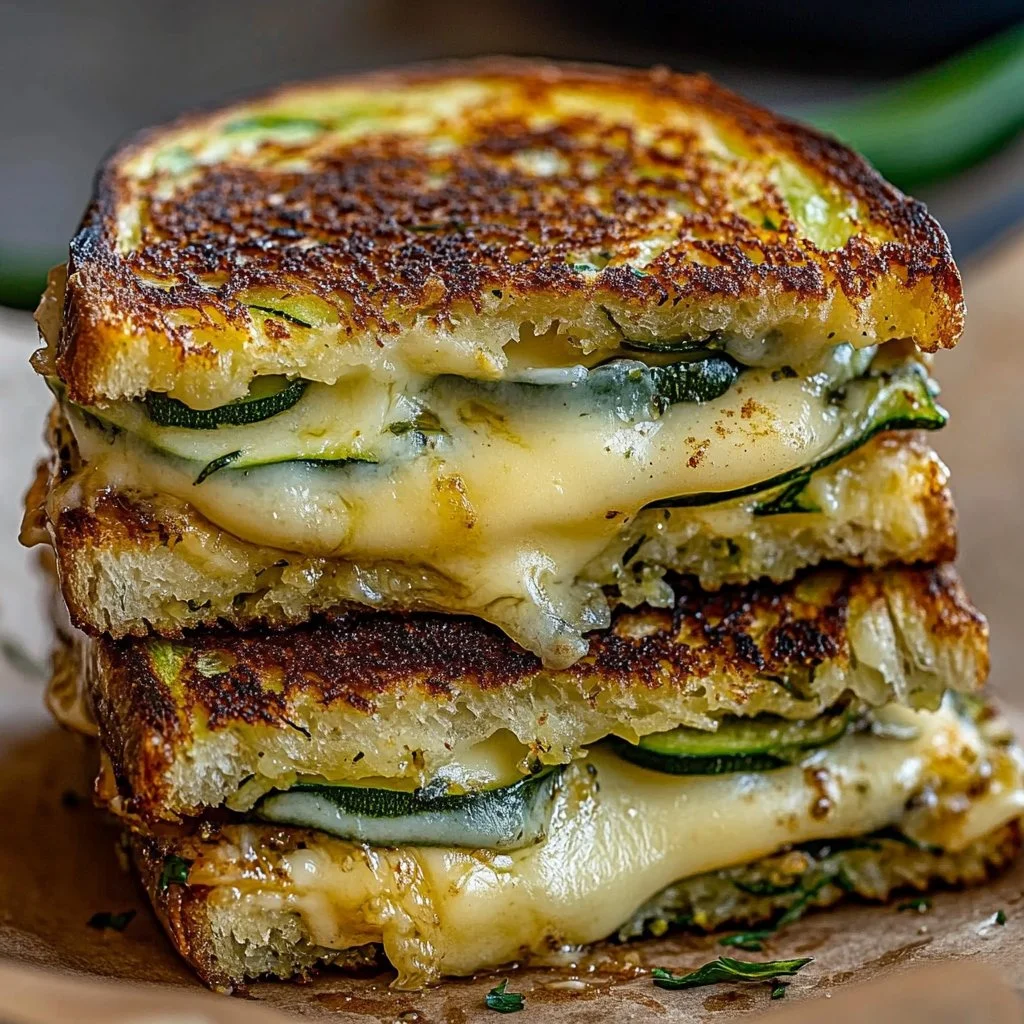 Crispy Zucchini Grilled Cheese