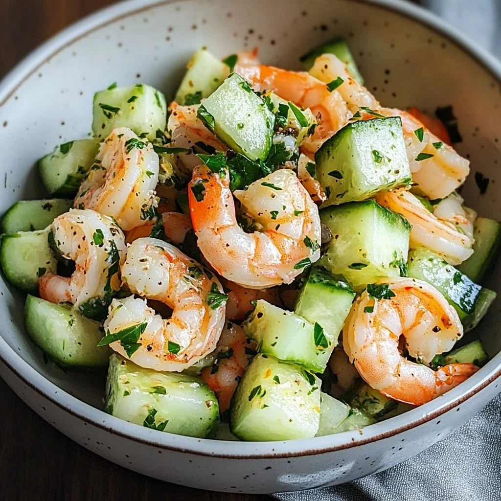 Cucumber and Shrimp Salad