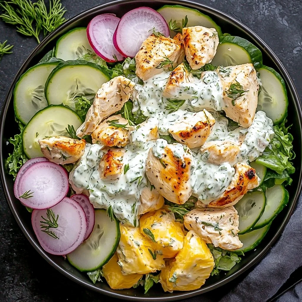 Greek Tzatziki Chicken Salad
