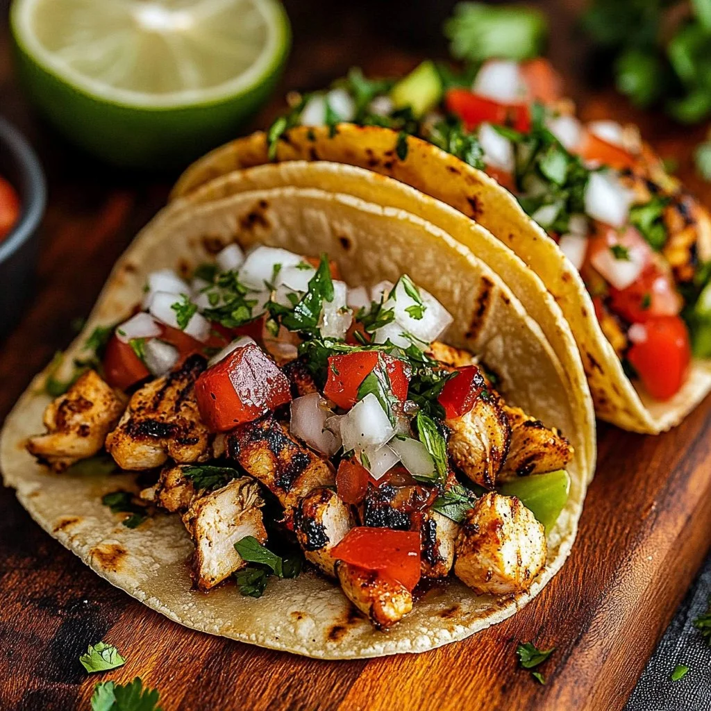 Grilled Chicken Street Tacos