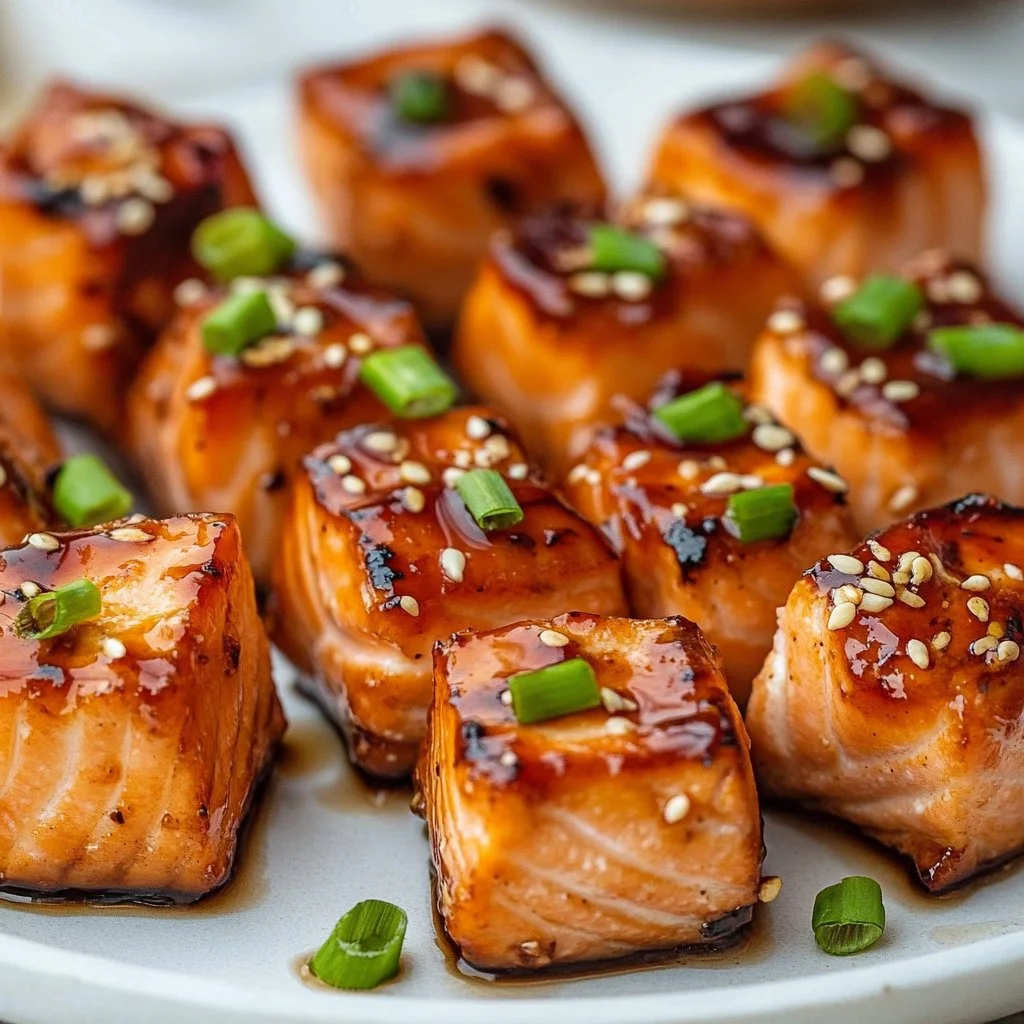 Honey Glazed Salmon Bites