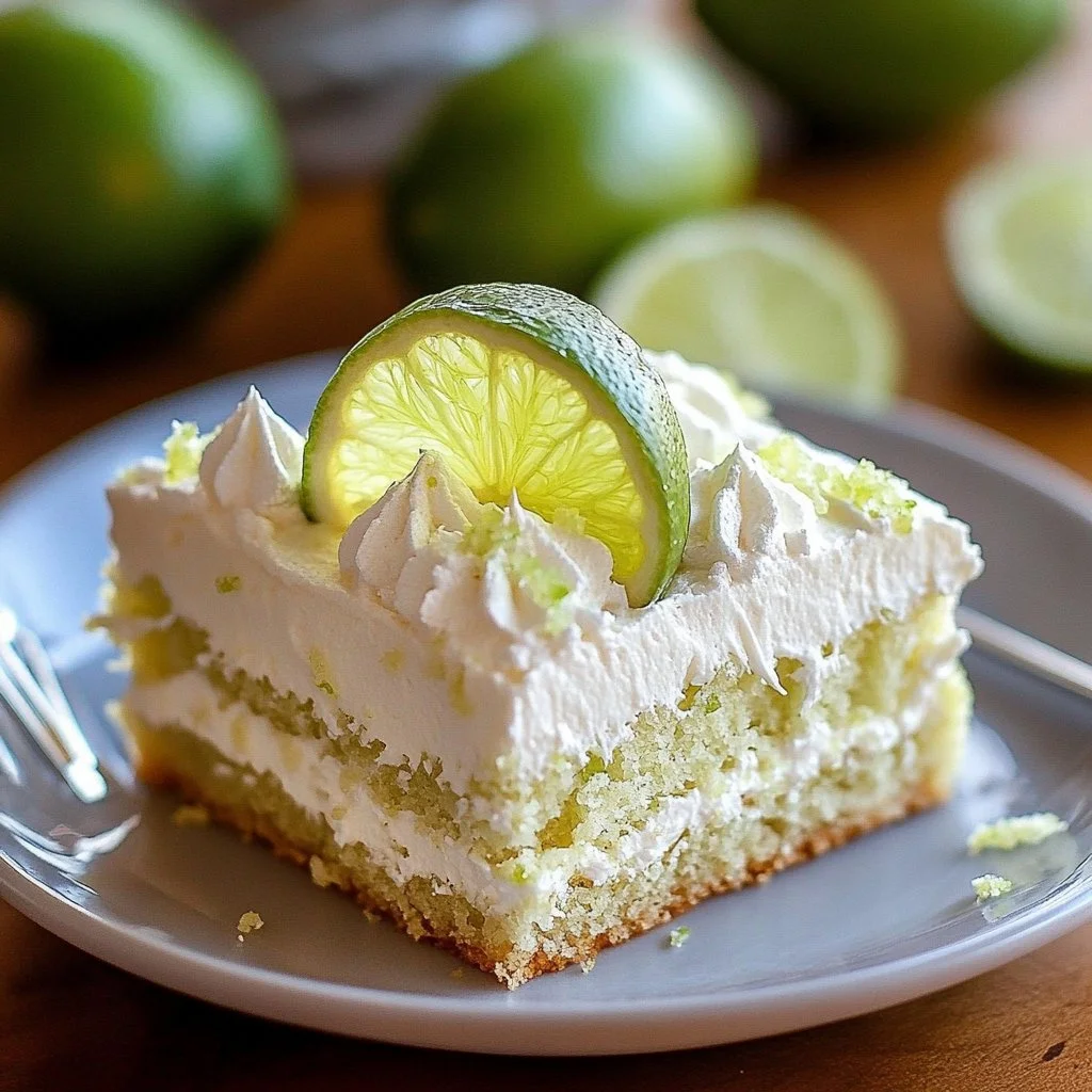 Key Lime Poke Cake
