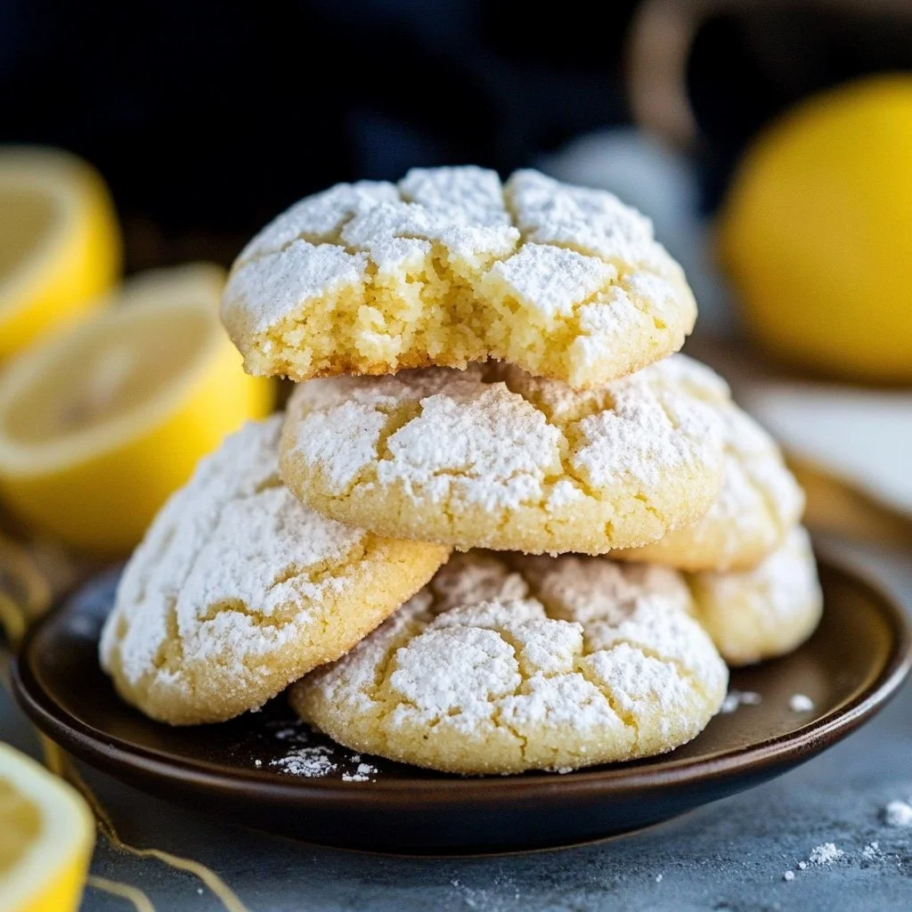 Lemon Crinkle Cookies