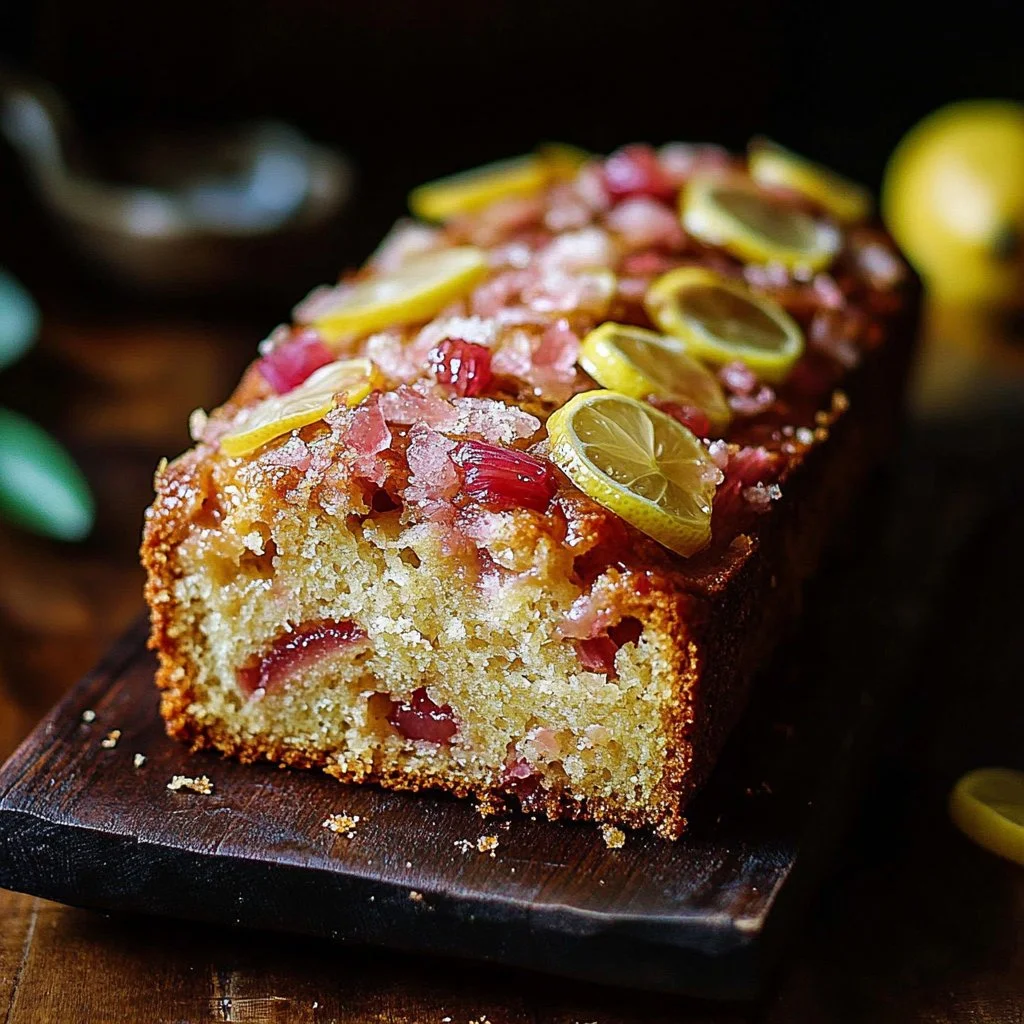 Lemon Rhubarb Loaf