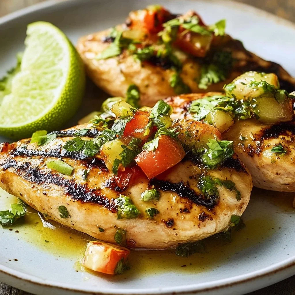 Delicious Lime Chicken served at a festive gathering.