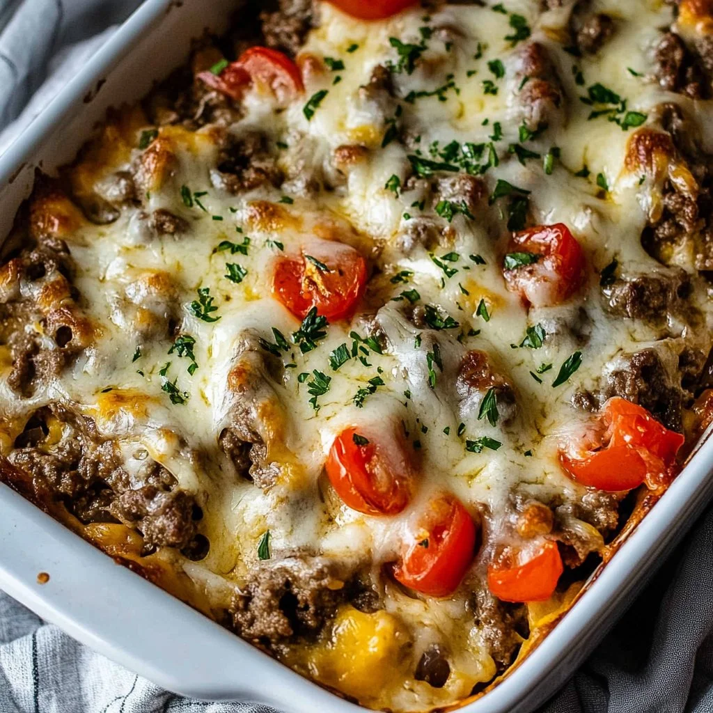 Low Carb Philly Cheesesteak Casserole