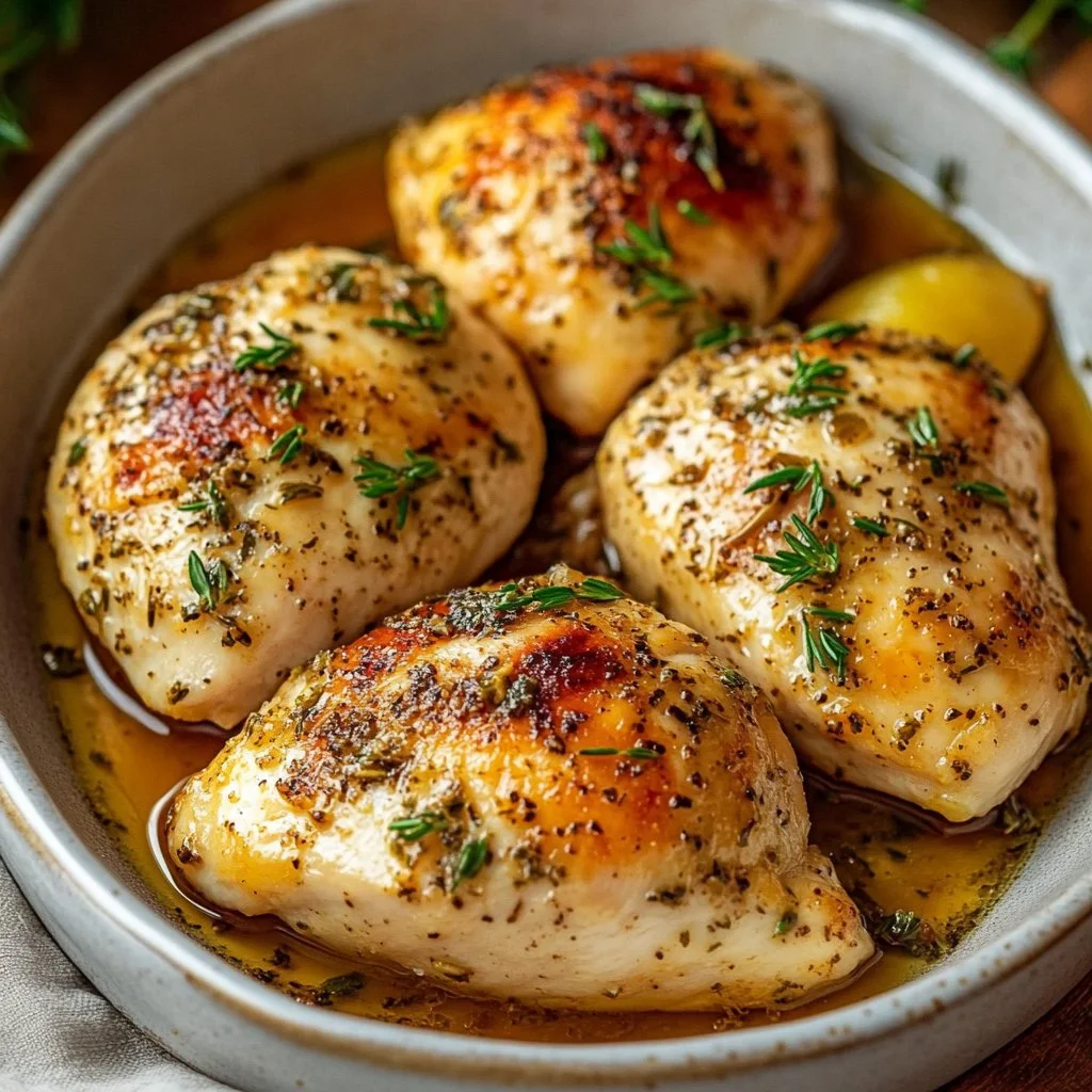 Oven Baked Chicken Breast 1 Juicy Herb-Scented Oven Baked Chicken Breast