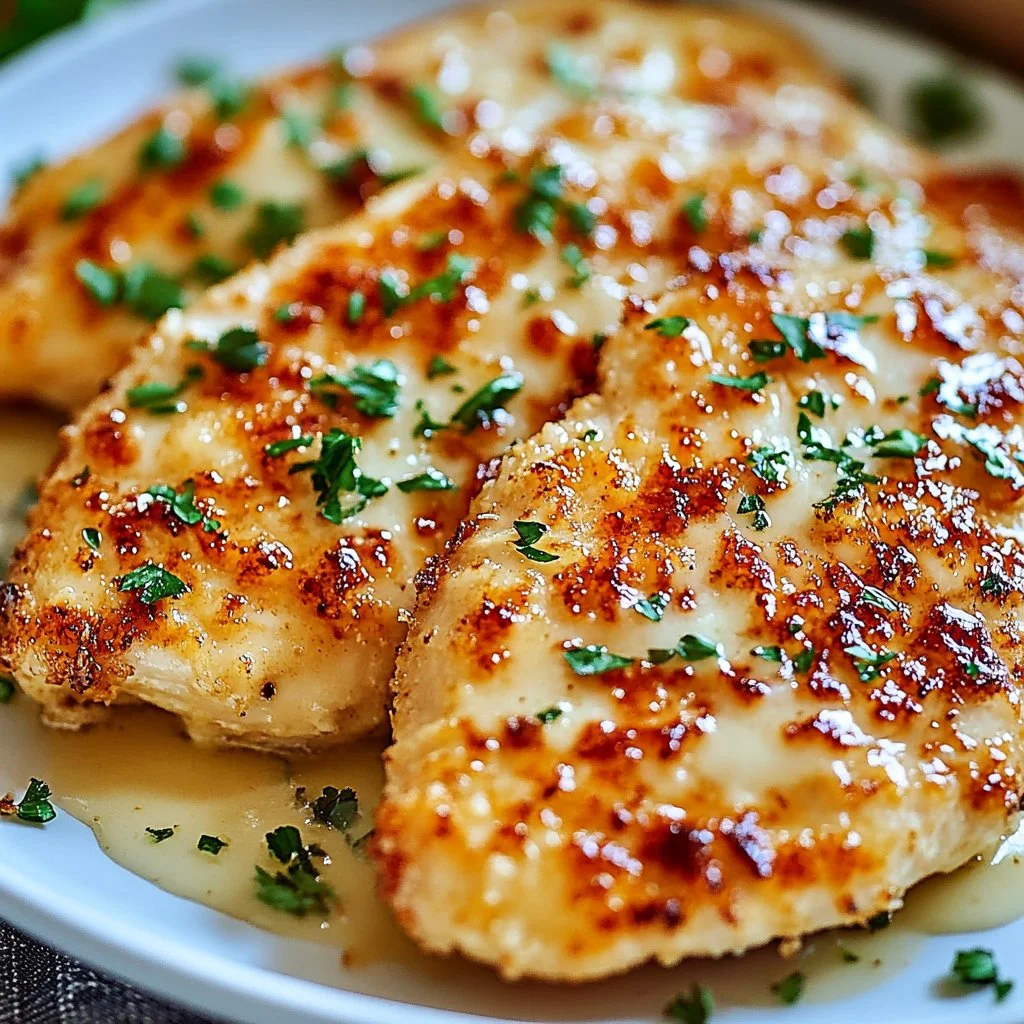 Delicious Parmesan Crusted Chicken cooked to perfection with a golden crust.
