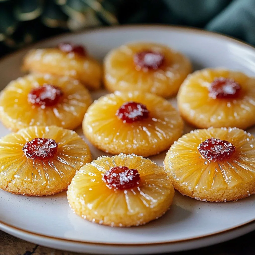 Pineapple Upside-Down Sugar Cookies