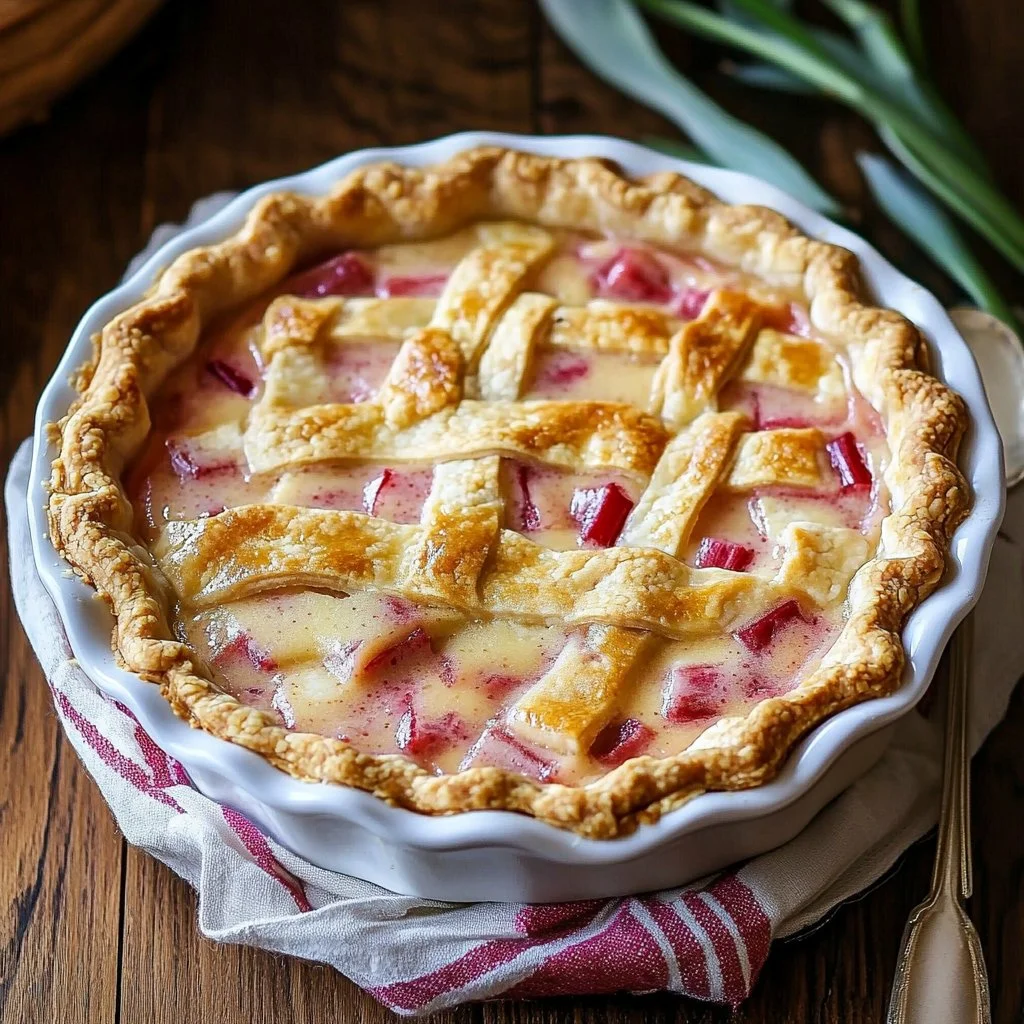 Rhubarb Custard Pie