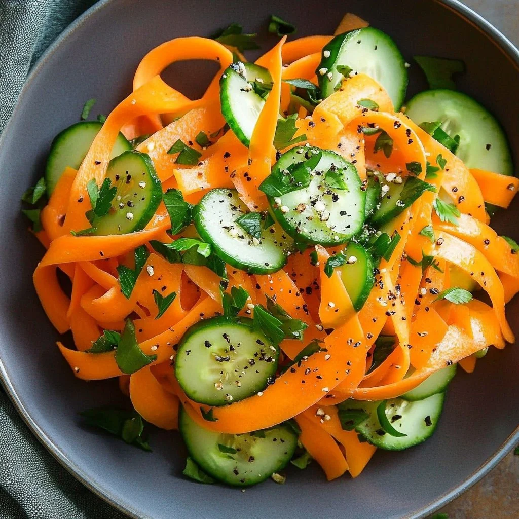 Ribbon Carrot-Cucumber Salad