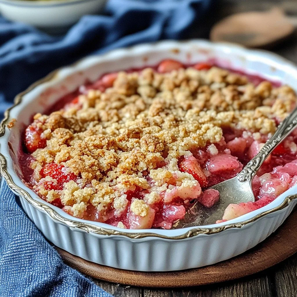 Strawberry Rhubarb Crisp
